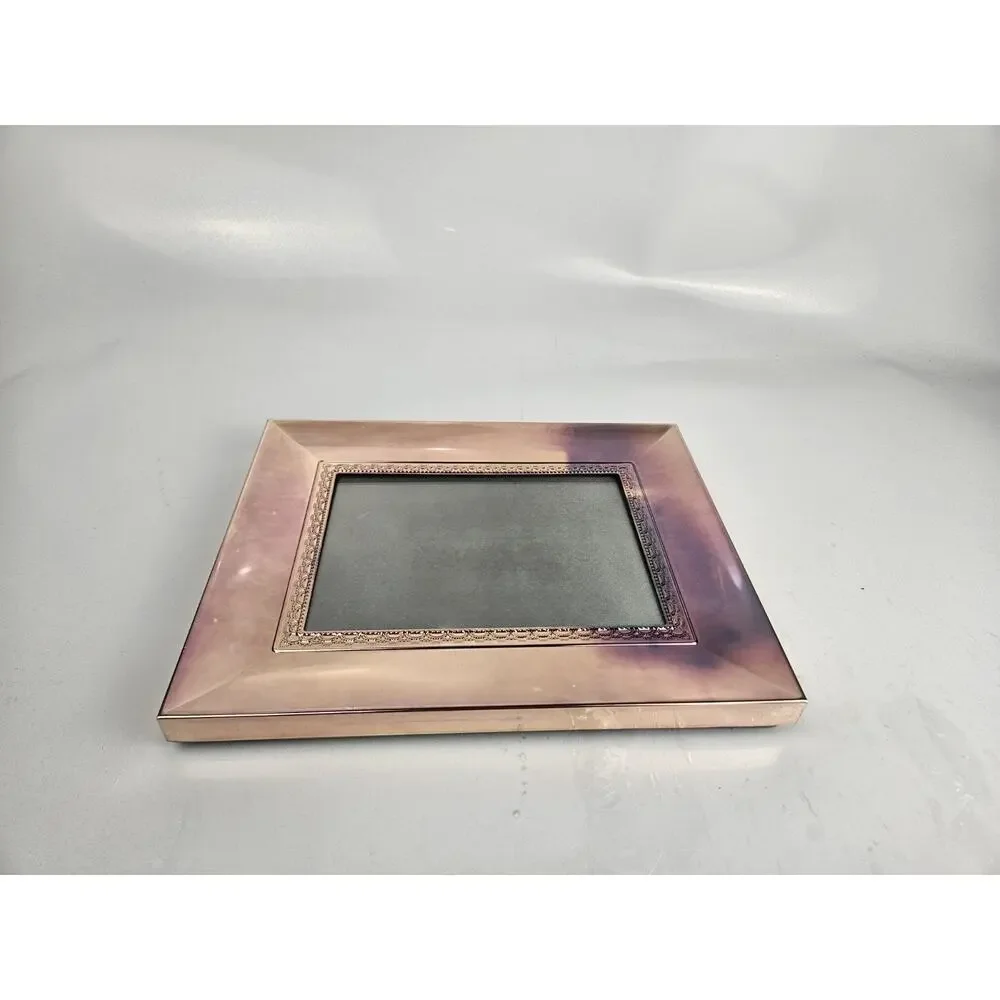 WATERFORD Rose Gold Picture Photo Frame 5 x 7 Table‎ Top
